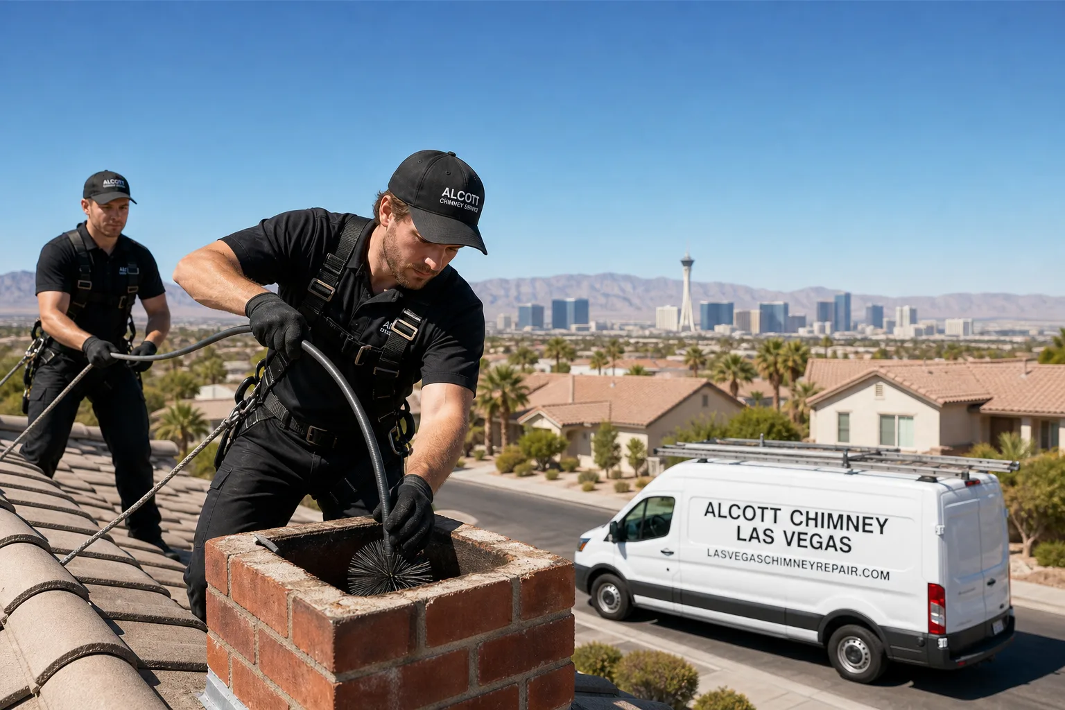 Alcott Chimney Las Vegas chimney cleaning team